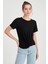Yuvarlak Yaka Önü Büzgülü T-Shirt 2