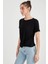 Yuvarlak Yaka Önü Büzgülü T-Shirt 3