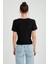 Yuvarlak Yaka Önü Büzgülü T-Shirt 5