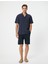 Slim Fit Şort Bermuda Beli Bağcıklı Cep Detaylı 2