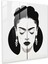 Minimalist Frida Kahlo Cam Baskı - Frida Kahlo, Ikonik, Siyah Beyaz, Frida Kahlo, 30X30 1