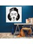 Minimalist Frida Kahlo Cam Baskı - Frida Kahlo, Ikonik, Siyah Beyaz, Frida Kahlo, 30X30 2