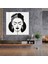 Minimalist Frida Kahlo Cam Baskı - Frida Kahlo, Ikonik, Siyah Beyaz, Frida Kahlo, 30X30 3
