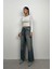 Düşük Bel Çift Düğmeli Wide Leg Jean 1