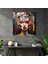 Soyut Frida Kahlo Cam Baskı - Frida Kahlo, Modern Sanat, Frida Kahlo, Cam Duvar Sanatı, 30X30 3