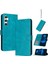 Toka Pu ile Samsung Galaxy M55 Kickstand Saf Renk Için Flip Case (Yurt Dışından) 1