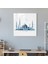 Anadolu Minimalist Cam Baskı - Anadolu, Sultanahmet Camii, Temiz Beyaz Fon, Elegance, 30X30 cm 2
