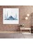 Anadolu Minimalist Cam Baskı - Anadolu, Sultanahmet Camii, Temiz Beyaz Fon, Elegance, 30X30 cm 3