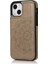 IPhone 13 Mini Çift Düğmeler Kabartmalı Pu Için Kart Tutucu Kılıf ile Cüzdan (Yurt Dışından) 1