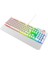 Hydra R6 Full Rgb LED Beyaz Gaming Pro Red Switch Q Aluminyum Kaplama Multimedia Mekanik Klv 5