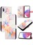 Samsung Galaxy A40 Pu Deri Cüzdan Kickstand Mermer Desen (Yurt Dışından) 5