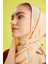 Çöl Çiçeği Sarı Krep Ipek Şal 80X210 5