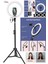 Beyaz Reing Fill Light LED Işıklı Tripod 10 Inç Halka Youtuber Tiktok Makyaj Işığı Ayaklı 10 Inç Sa 2