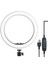 Beyaz Ring Light Youtuber Tiktok Çekim Halka Işıklı Telefon Tutucu Makyaj Işığı 10 Inç Telefon Tutu 4