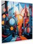 Kentsel Cam Baskılar - Graffiti Metropolis, 30X30 cm 1
