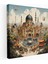 Yüksek Kaliteli Kanvas Tablo: Topkapı Sarayı ve Istanbul Çarşılarını Sergileyen Süslü Kaligrafi, 30X30 cm 1