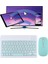 Alfa MEC Apple iPad Air 13 2024 Uyumlu Kablosuz Bluetooth Klavye+Mouse Set 1