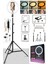 Sabitleyiciler (Tripod) 10"inç Ring Light 120 Ledli 24W LED Işıklı Halka + Yaylı Telefon Tutacağı Y 1