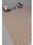 Modern Bubble Yıkanabilir Kaymaz Peluş Banyo Paspası Halısı 2'li Klozet Takımı 50X80-50X40CM Açık Bej 4
