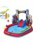 Su Pompalı-Bestway 98793 Spiderman Temalı Kaydıraklı Fıskiyeli Aquapark Şişme Eğlence Havuzu 1