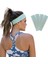 Salvia Dione Saç Bandı 4lü Kadın Erkek Spor Pamuk Likra Bandana Fitness Tenis Koşu Yürüyüş Trekking Makyaj Yüz Cilt Temizliği Bandi Outdoor Yoga Pilates Ter Alın Kafa Bandı Headband Hairband Seti 1