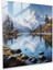 Dünyanın En Güzel Manzaraları - Dağ Yansıması Cam Baskı - Dünyanın En Güzel Manzaraları, Sıradağlar, Huzur, Modern Sanat, 30X30 1