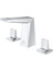 Allure Brilliant 3 Delikli Lavabo Bataryası 1/2" M-Boyut - 20626000 2