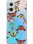 Oppo A96 ile Uyumlu 1mm Slim Fit Water Color 2 Baskılı Şeffaf Kılıf 1