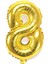 8 Rakam Gold Balon 16 Inç 36 cm 1