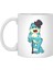 Frog With Hat & Walking Stick Beyaz Kupa 1