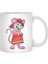 Mouse As Firefighter With Helmet Beyaz Kupa 2