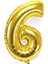 6 Rakam Gold Balon 16 Inç 36 cm 1
