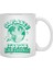 Go Planet It's Your Earth Day Retro Mascot Cute Earth Day Beyaz Kupa 2