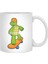 Turtle As Skateboarder With Skateboard & Helmet Beyaz Kupa 2