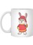Rabbit As Firefighter With Helmet Beyaz Kupa 1