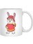 Rabbit As Firefighter With Helmet Beyaz Kupa 2