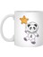 Astronauts Pandas Planet Earth Space Star Beyaz Kupa 1