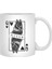 Belgian Sheepdog Queen Of Hearts Groenendael Dog Pop Art Beyaz Kupa 2