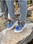 Kadın Mavi Hakiki Deri Kurdele Detaylı Sneaker 5