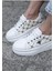 Kadın Hakiki Deri Aksesuar Detaylı Sneaker 2