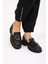 Kadın Deri Loafer Siyah 1
