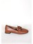 Kadın Deri Loafer Taba 2