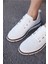 Kadın Yeşil Deri Sneaker Spor Ayakkabı 4