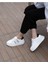 Kadın Hakiki Deri Aksesuar Detaylı Sneaker 2