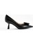 Kadın Hakiki Deri Stiletto Siyah 2