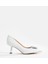 Kadın Hakiki Deri Stiletto Beyaz 2