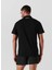Baskılı Siyah Erkek Polo T-Shirt 241M2206999 4