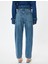 Normal Bel Düz Paça Yıpratılmış Kot Pantolon - Straight Fit Jeans 4