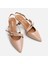 Hakiki Deri Naturel Kadın Stiletto 3