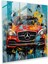 Mercedes Ekspresyonist Cam Baskı - Mercedes, Karışık Teknik Sanat Çalışması, Mercedes Logosu, Artistic Allure, 30X30 cm 1